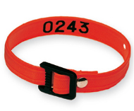 bracelet rouge polypropylène